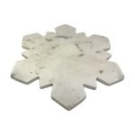 Santa Barbara Design Studio White Marble Snowflake Charcuterie Tray