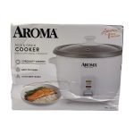 Aroma Digital Rice Cooker, 4-Cup Stainless Steel