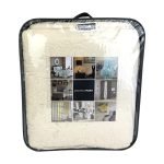 Madison Park King Quilt Set Damask Coverlet Scallop Edge King Cream 3 Piece