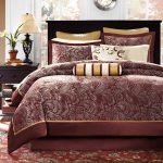 Madison Park Aubrey Cozy Comforter Set Queen Red 12-Piece - Image 2
