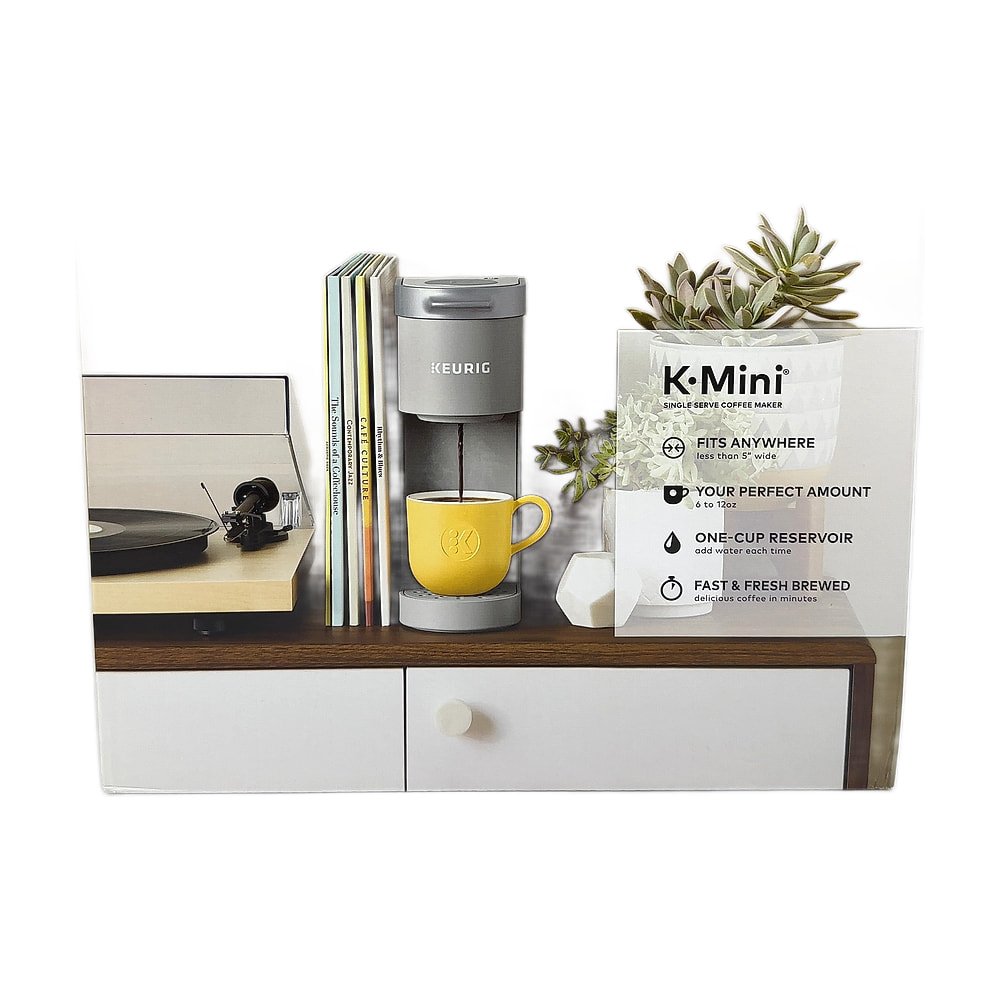 AZ-2510311-0006.jpg Keurig K-Mini Single Serve K-Cup Pod Coffee Maker, Studio Gray - Image 1