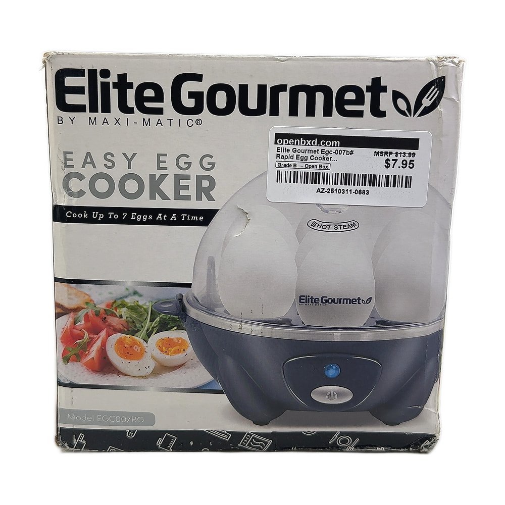 AZ-2510311-0683.jpg Elite Gourmet Rapid Egg Cooker With Poacher And Omelet Maker - Image 1