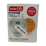 Dash Mini Waffle Maker for Individual Waffles, 4 Inch, Silver