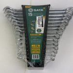 SATA 15-Piece SAE Combination Wrench Set