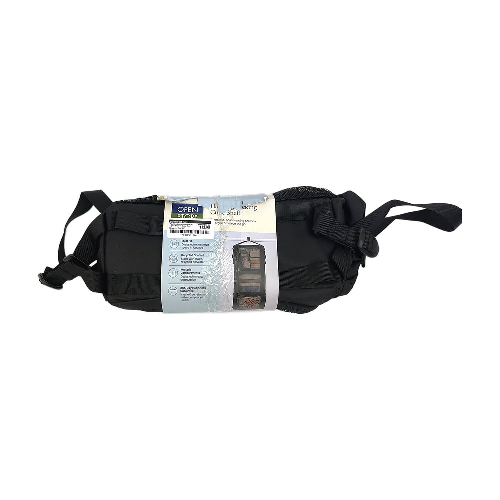 TG-2601221-0644.jpg Open Story Packing Cube Shelf Black Travel Organizer - Image 1