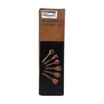 Wooden Kitchen Utensils Set, Heat-Resistant Teak Wood