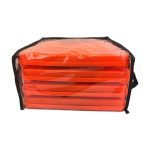 28-Inch Collapsible Safety Traffic Cones with Reflective Stripes