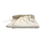 Scoop Paperbag Waist Wide Leg Cotton Pants