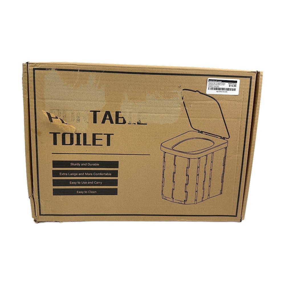 AZ-0260316-0095.jpg Hapoon XL Portable Folding Camping Toilet With Lid Kit - Image 1