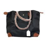 Outplea 30L Travel Tote Bag with Toiletry Pouch Black