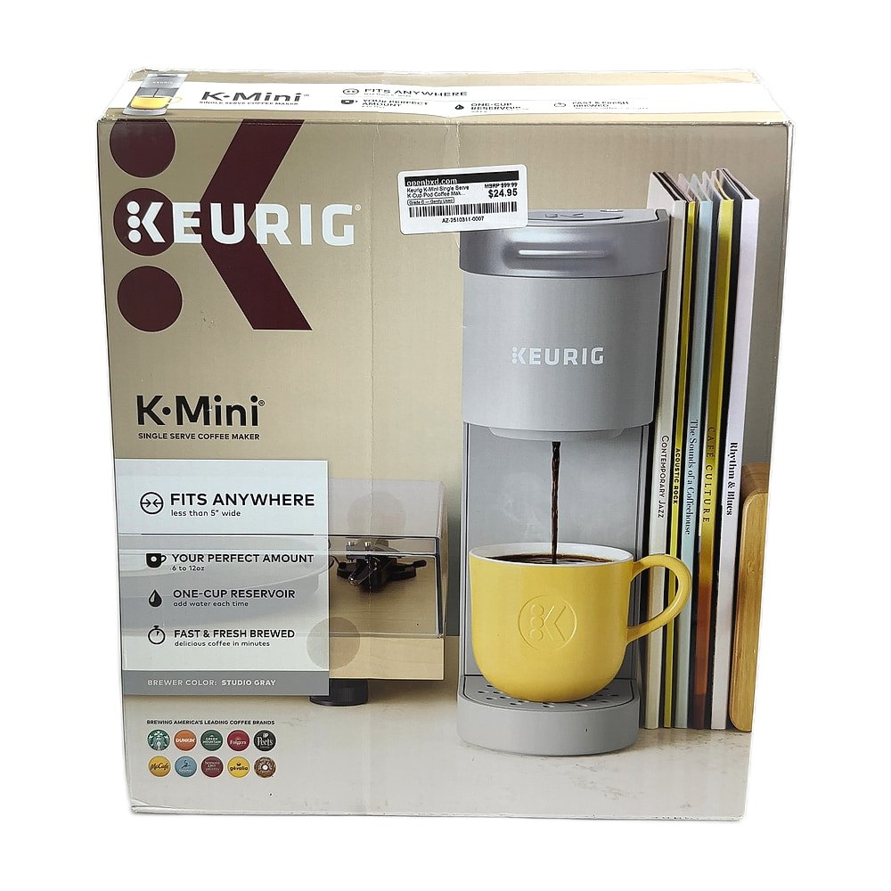 AZ-2510311-0007.jpg Keurig K-Mini Single Serve K-Cup Pod Coffee Maker, Studio Gray - Image 1
