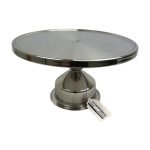 Winco Stainless Steel Round Cake Stand, 13-Inch