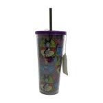Silver Buffalo Disney Villains Glitter Cold Cup 24 oz with Lid
