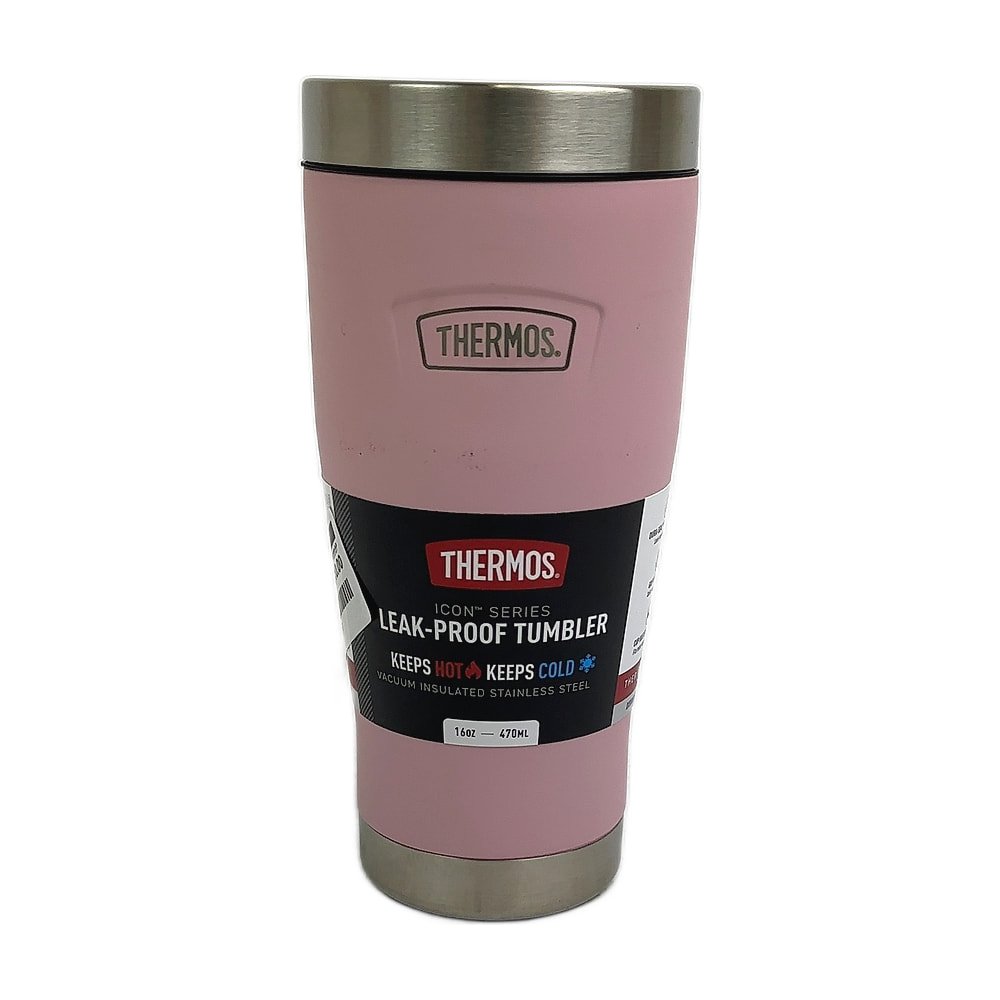 AZ-2510311-U017.jpg Thermos Icon Series Stainless Steel Tumbler, Sunset Pink, 16 Oz - Image 1