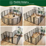 Yaheetech Dog Playpen Outdoor, 47 Inch 8 Panel Heavy Duty - Image 2