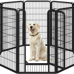 Yaheetech Dog Playpen Outdoor, 47 Inch 8 Panel Heavy Duty