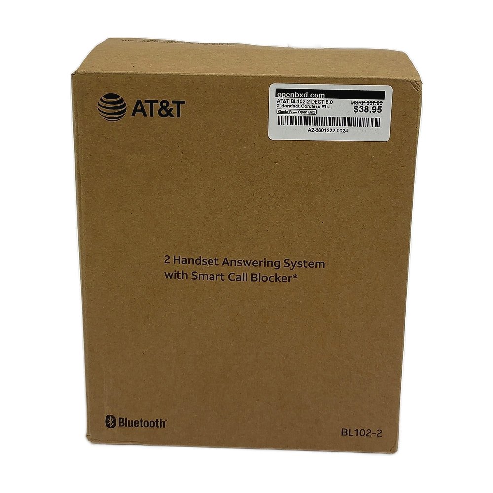 AZ-2601222-0024.jpg AT&T BL102-2 DECT 6.0 2-Handset Cordless Phone System - Image 1