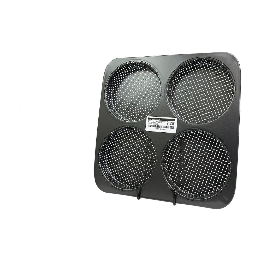 AZ-2601222-0258.jpg Homomsae 4-Cavity Hamburger Bun Perforated Baking Pan - Image 1