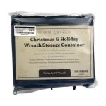Hearth & Harbor Clear PVC Wreath Storage Box, 24 Inch