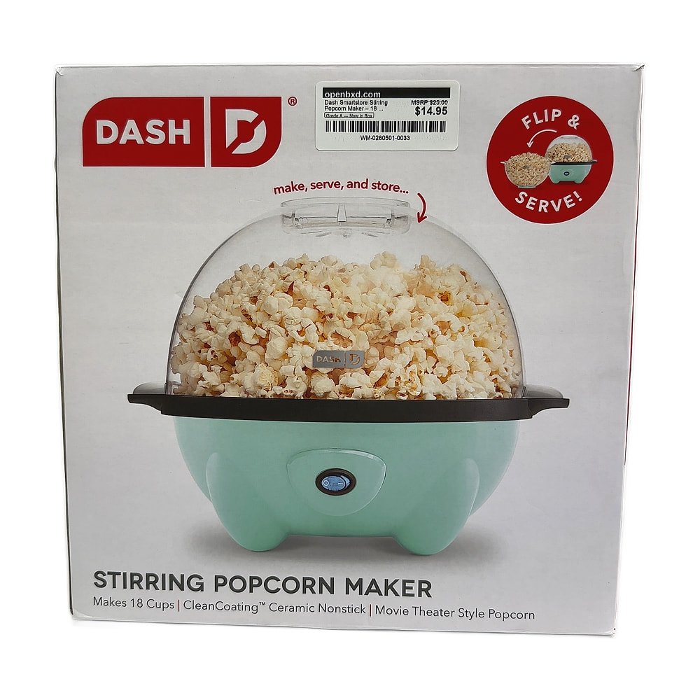 WM-0260501-0033.jpg Dash Smartstore Stirring Popcorn Maker – 18 Cup Capacity - Image 1
