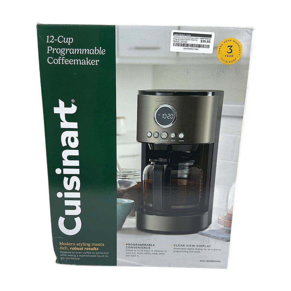 WM-0260501-0084.jpg Cuisinart 12-Cup Stainless Steel Programmable Coffee Machine - Image 1
