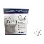 Drive Medical Elevated Toilet Seat With Secure Locking Device