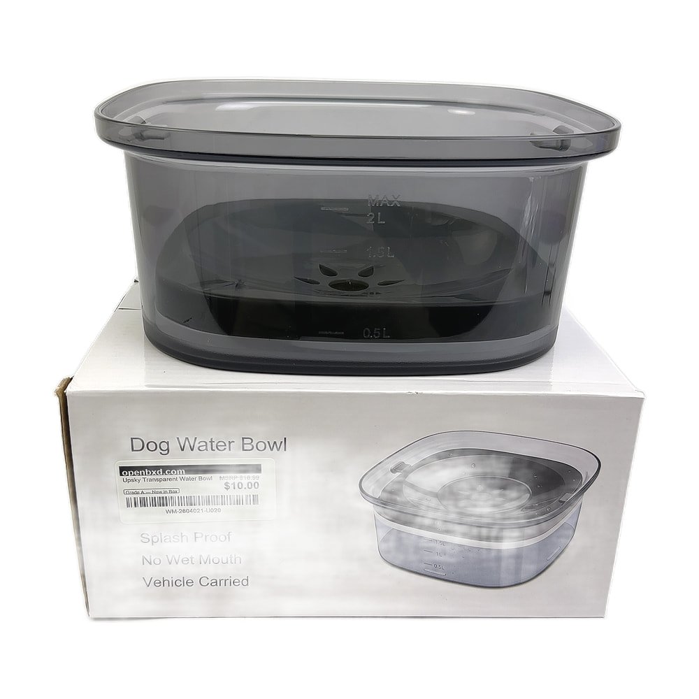 WM-2604021-U020.jpg Upsky Transparent Water Bowl - Image 1