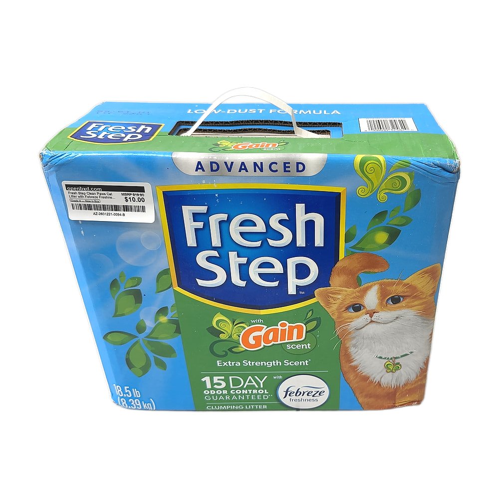AZ-2601221-0094-B.jpg Fresh Step Clean Paws Cat Litter with Febreze Freshness, Advanced Multi Cat Low... - Image 1