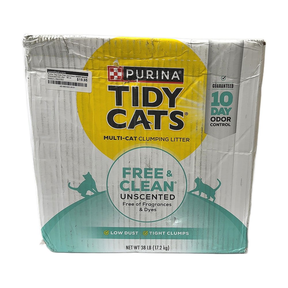 AZ-2601221-0121.jpg Purina Tidy Cats Free and Clean Unscented Cat Litter - 38 Lb - Image 1