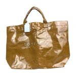 Kameilong Women's Large PVC Tote Bag Clear Brown - Image 2