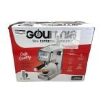 Gourmia Slim Espresso Machine With LCD Screen Milk Frother Compact