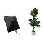 Garveehome 4 Ft Fiddle Leaf Fig Artificial Tree with Planter