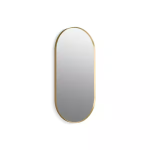 Kohler Essential Framed Oval Wall Mount Vanity Mirror Brushed Gold