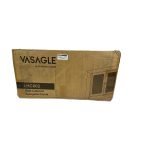 Vasagle Bathroom Wall Cabinet with Mirrored Doors, White