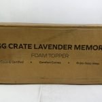 Iululu 2 Inch Gel Infused Memory Foam Mattress Topper Queen Purple