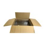 Storex Letter Size Flat Storage Tray Organizer Bin Clear 5-Pack