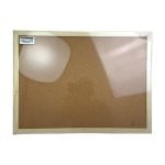 U Brands Cork Bulletin Board 18x24 Light Birch Wood Frame