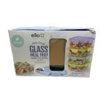Ello Color Lock 10-Piece Glass Meal Prep Food Storage Containers