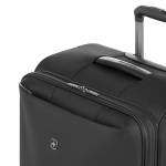 Swissgear Checklite Softside Large Checked Suitcase, Black - Image 2