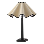 Safavieh Monika 24.5 Resin Rattan Table Lamp Black Natural