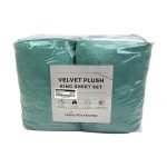 Ultra-Soft Velvet Comforter Set King Aqua