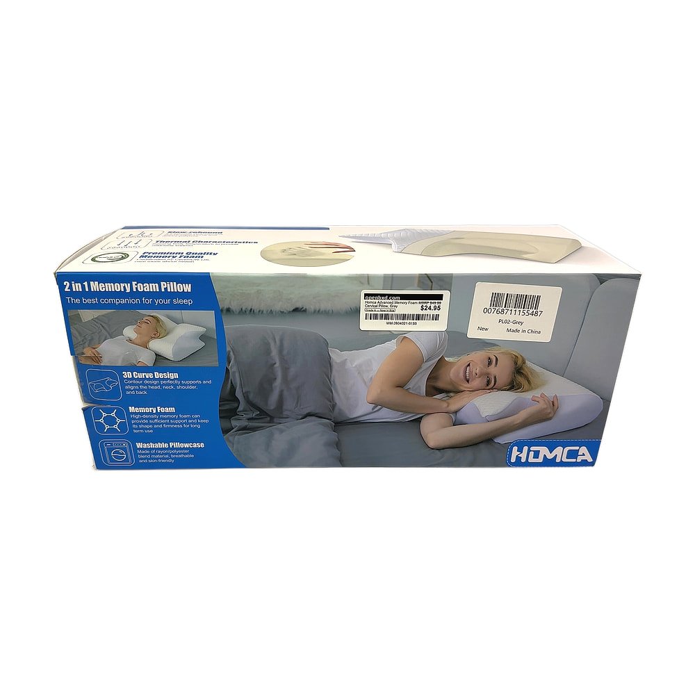 WM-2604021-0133.jpg Homca Advanced Memory Foam Cervical Pillow, Gray - Image 1