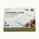 Callsky Tempered Glass Cutting Board Set 12x16 Black