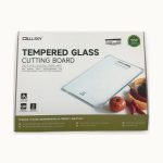 Callsky Tempered Glass Cutting Board Set 12x16 Black