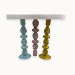 Acellegic 3-Piece Pastel Easter Glass Candle Holders Set