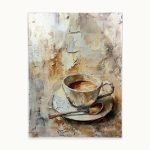 Cuqicuqi Framed Coffee Wall Art Canvas 12x16
