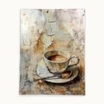 Cuqicuqi Framed Coffee Wall Art Canvas 12x16