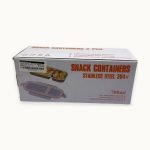 Paraquip Stainless Steel 2-Pack Divided Snack Containers