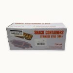 Paraquip Reusable Stainless Steel 2-Compartment Snack Box