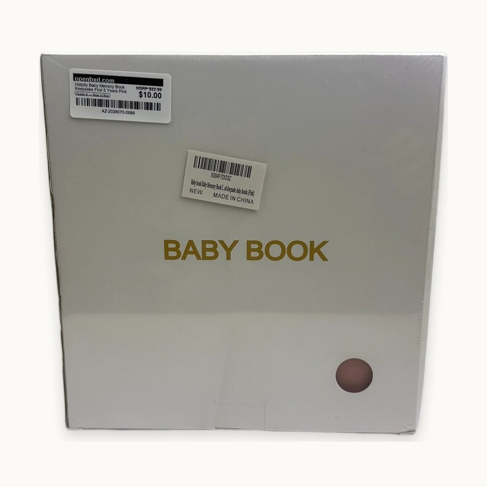 AZ-2026070-0989-2.jpg Iridipity Baby Memory Book Keepsake First 5 Years Pink - Image 1